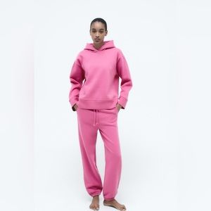Zara matching pink sweatsuit. EXCELLENT! Womens xl top L pants